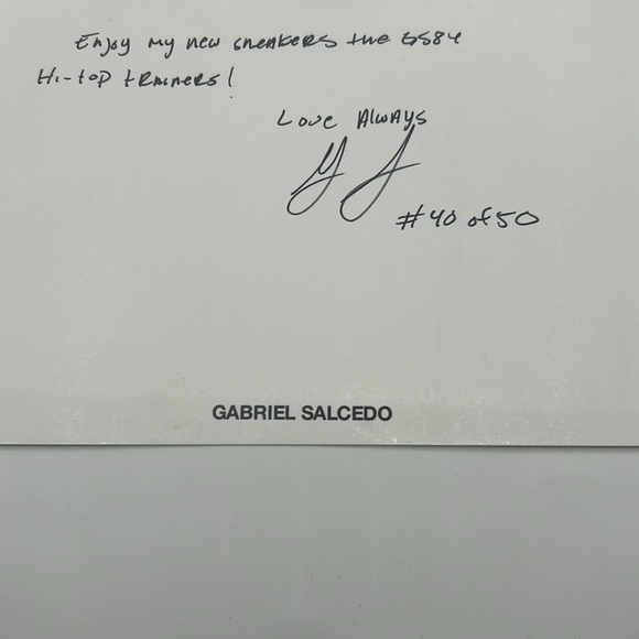 Gabriel Salcedo High Top Sneakers, Premium Leather size US 10 Limited Edition - Picture 12 of 12